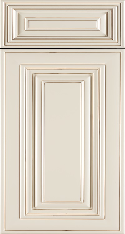 Charleston White kitchen cabinet door