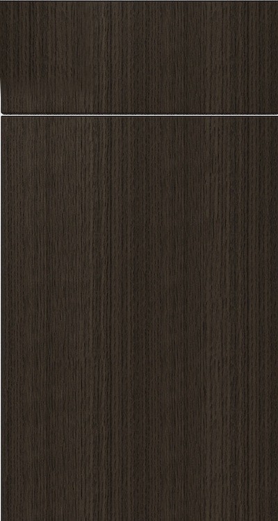 Oak wood-grain frameless slab cabinet door