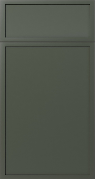 Slim Aston Green kitchen cabinet door
