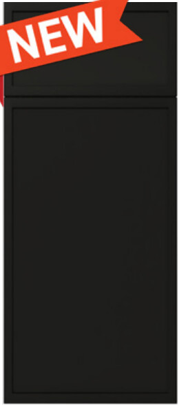 Slim Iron Black kitchen cabinet door