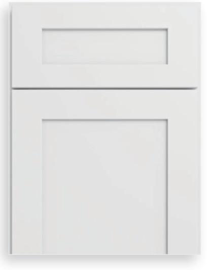 Vista White kitchen cabinet door